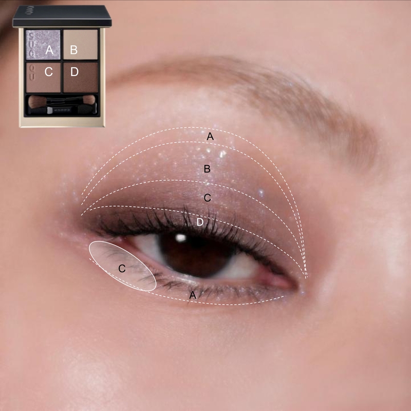 シックな眼差しを演出する、青みブラウン系パレットのSTAFF REVIEW