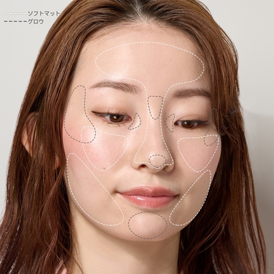 マットとグロウのWパウダー使いで全方向美人にのSTAFF REVIEW