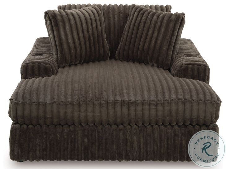 Midnight Madness Chocolate Oversized Chaise From Home Gallery