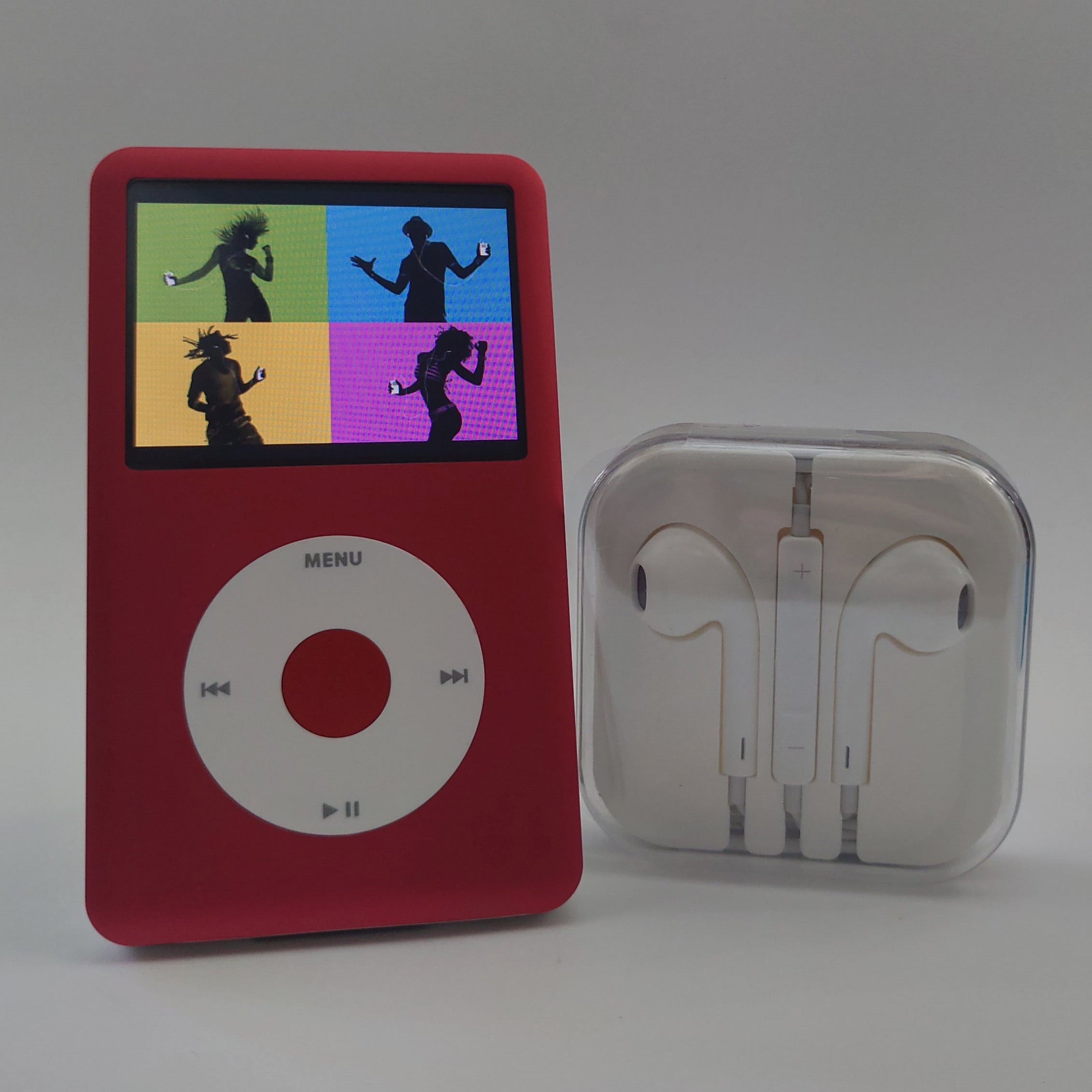 iPod classic - Red and White | Flash Storage and Extended Battery