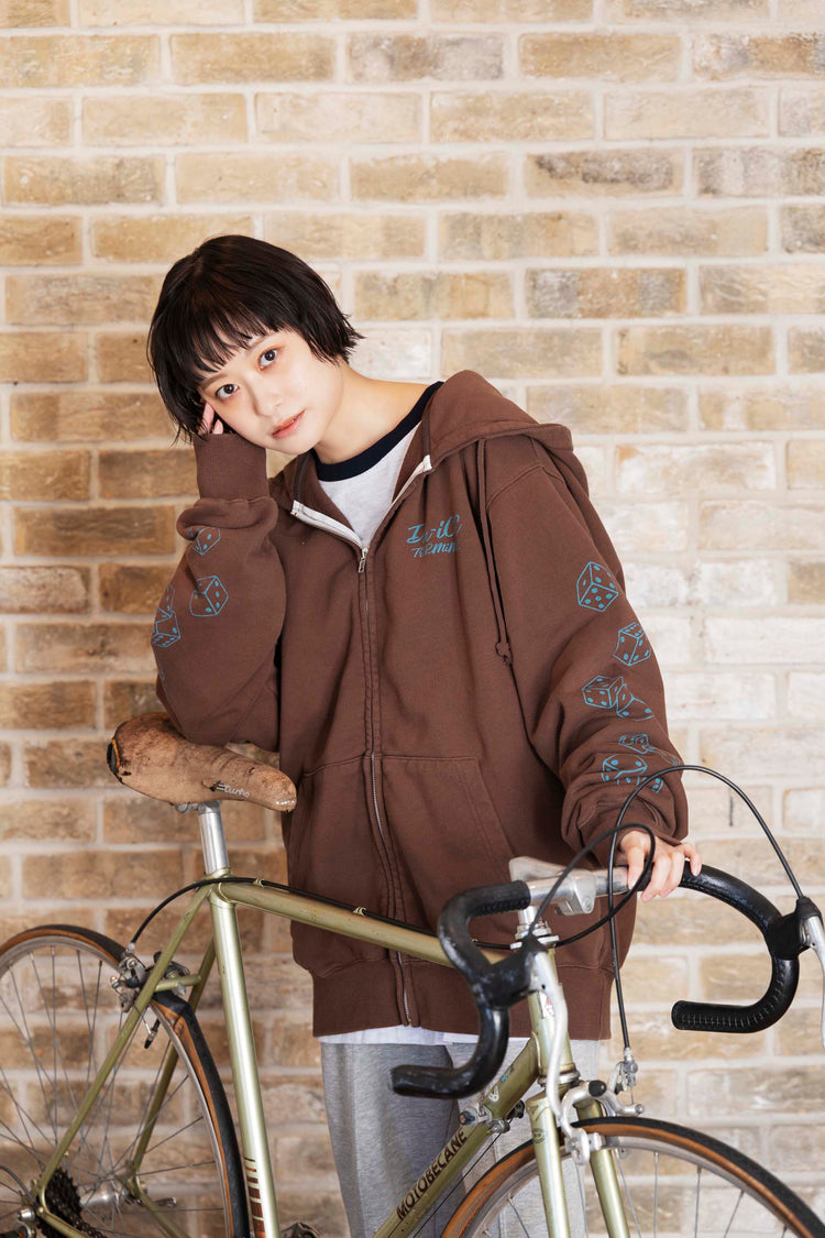 Da-iCE Fade Zip Hoodie(brown)