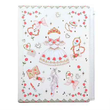 バレエ・ダンス用品のミルバ / CF15679 ジッパー付クリアファイル