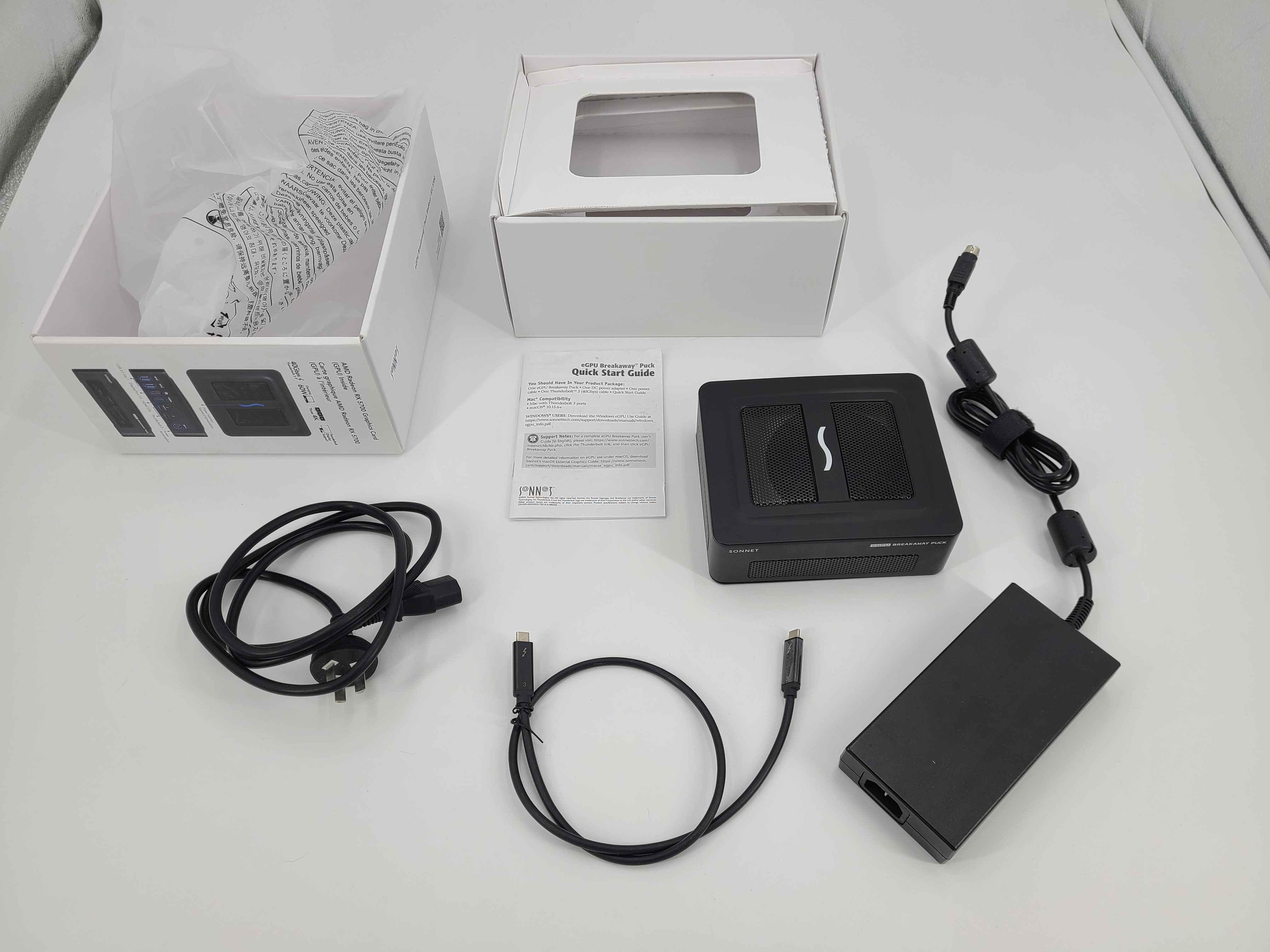 Sonnet Breakaway Puck RX5700 Thunderbolt eGPU review and teardown