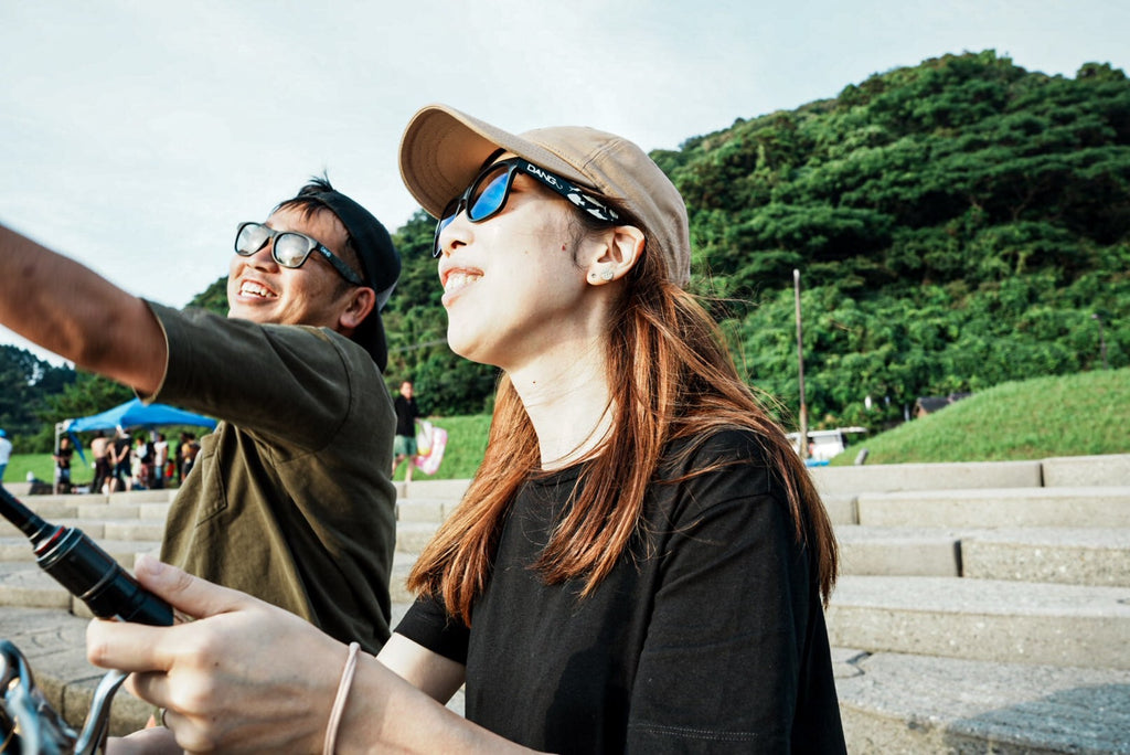 LOCO ブラック x グリーン・ミラー 偏光レンズ 中村貴之デザイン魚柄