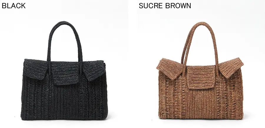 メゾンエヌアッシュパリのラフィアかごバッグ DAHLIA MINI｜送料無料