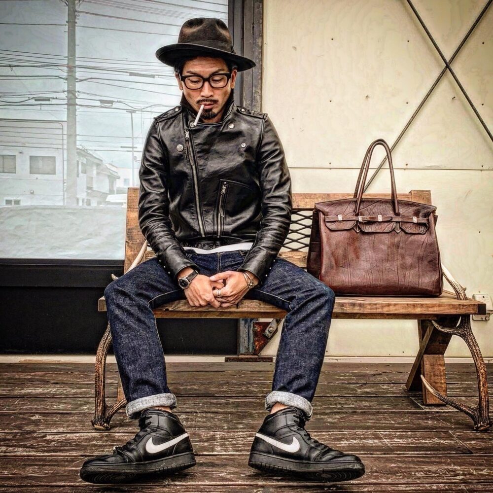 FOUNTAINHEAD LEATHER ベータ 革ジャン着こなし - Danny
