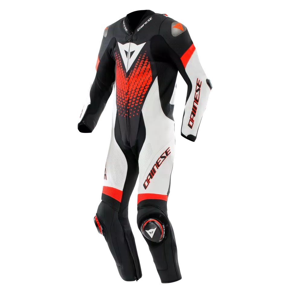 LAGUNA SECA 6 - PERFORATED ONE-PIECE LEATHER RACING SUIT | BLACK
