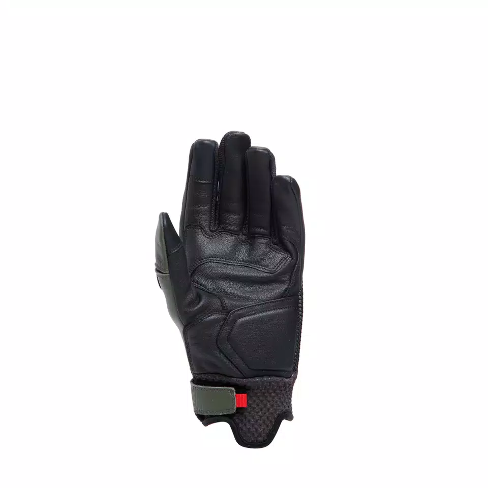 KARAKUM ERGO-TEK - MEN'S MOTORCYCLE TEXTILE GLOVES | BLACK/ARMY