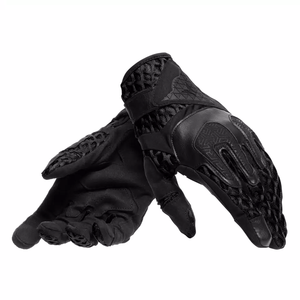 AIR-MAZE - UNISEX MOTORCYCLE TEXTILE SUMMER GLOVES | BLACK/BLACK