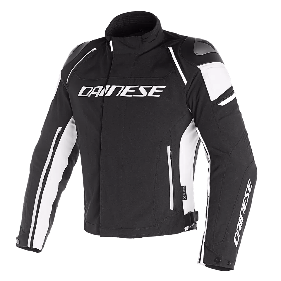 RACING 3 D-DRY® JACKET | BLACK/BLACK/WHITE | Dainese