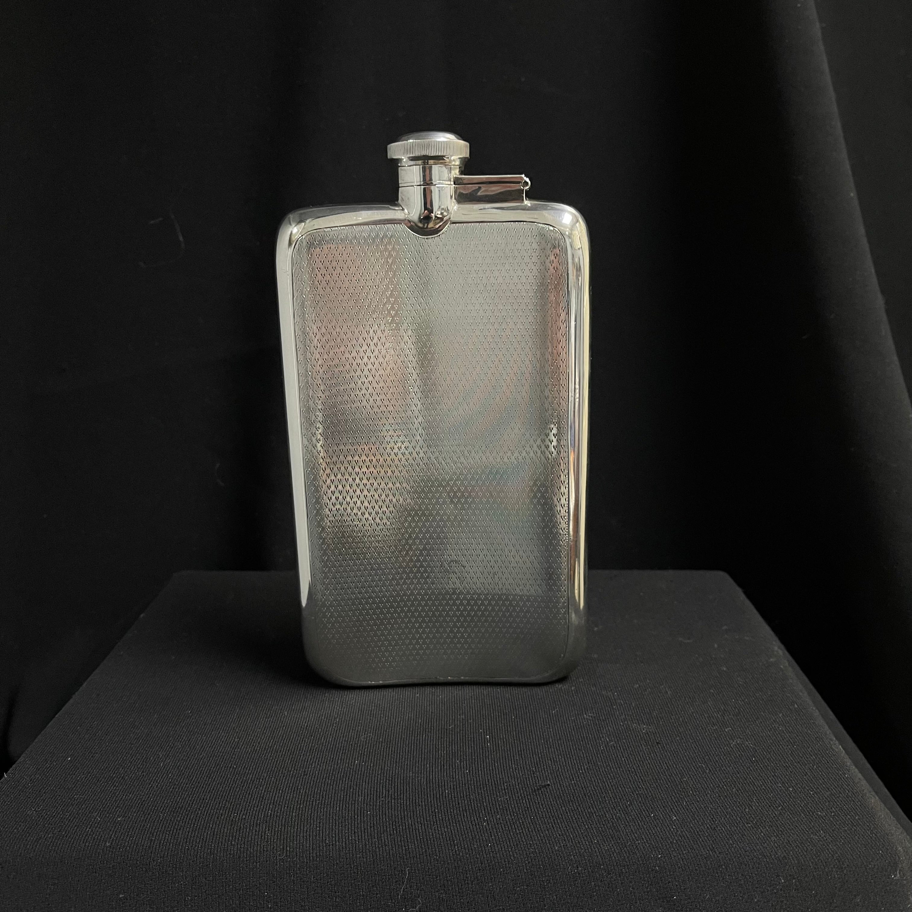 James Dixon & Sons (Sheffield) Sterling Silver Hip Flask 1928