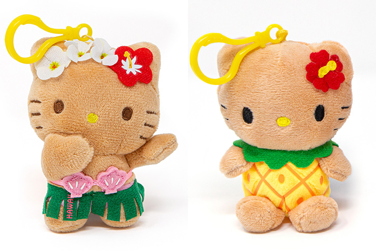 ご当地キティ 根付けストラップ ハワイ限定 日焼けキティ ウクレレ