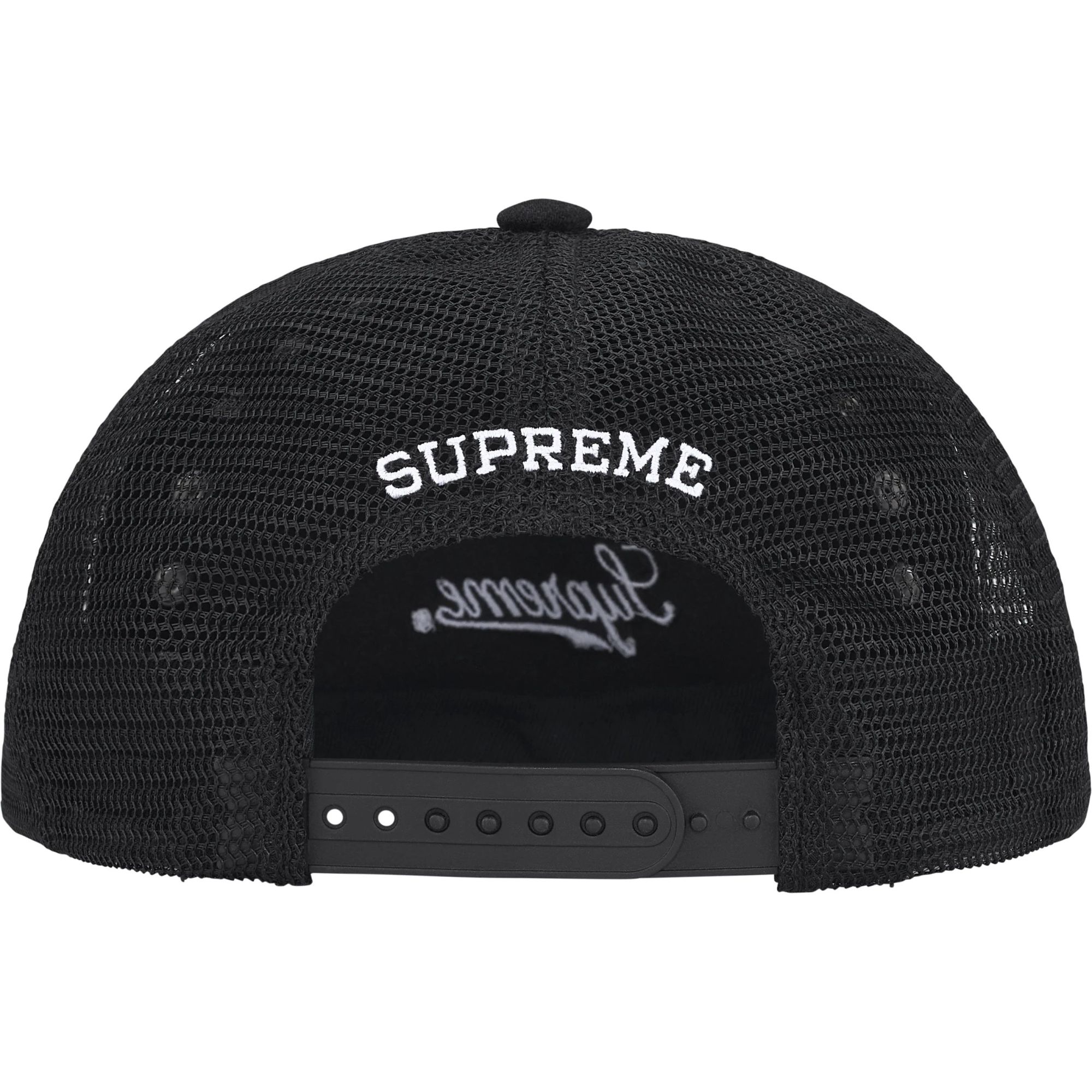 Supreme x B.B. Simon Studded Mesh Back 5-Panel Black