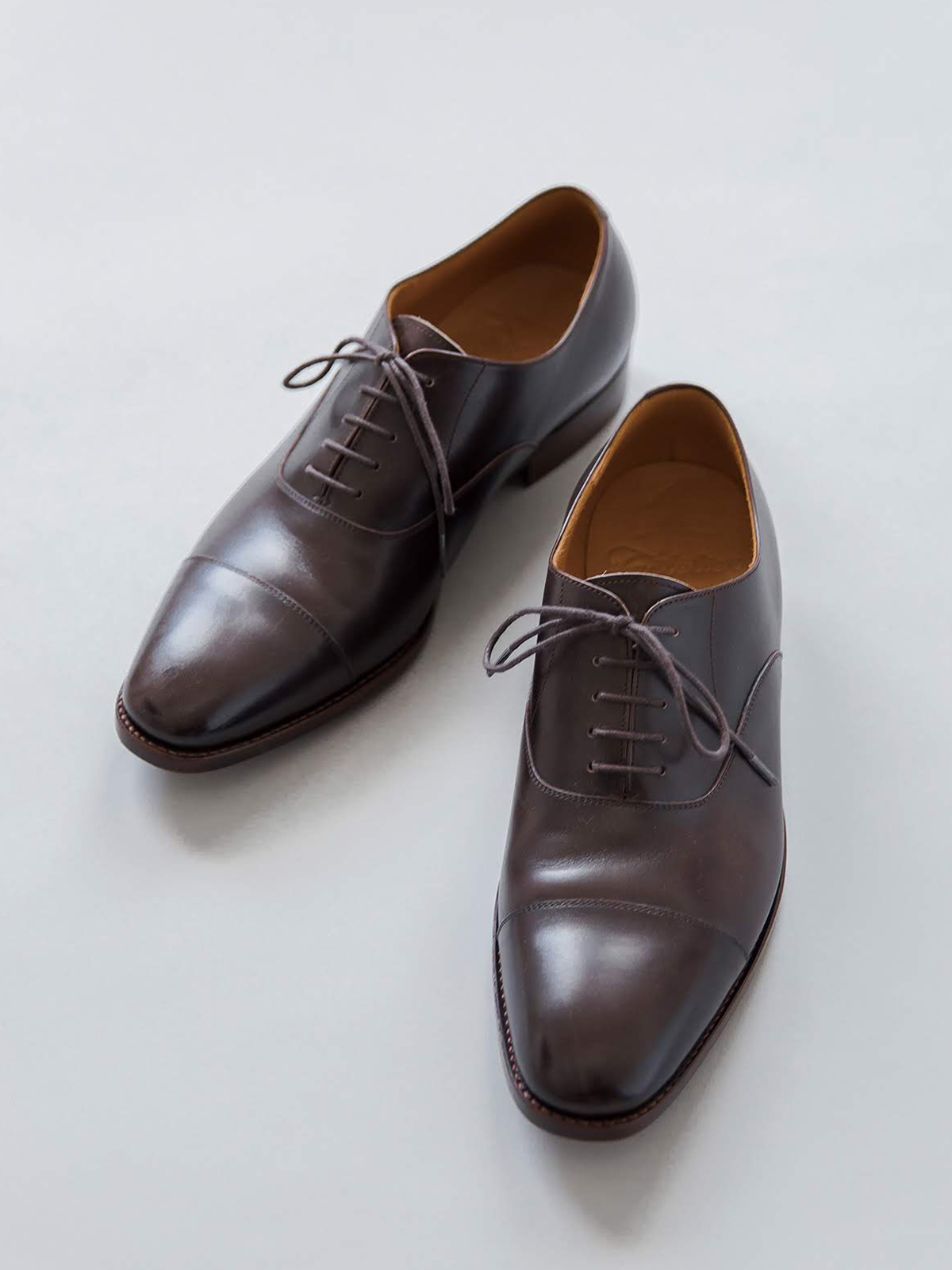 ストレートチップ/2E/レザーソール/ダークブラウン | Factelier