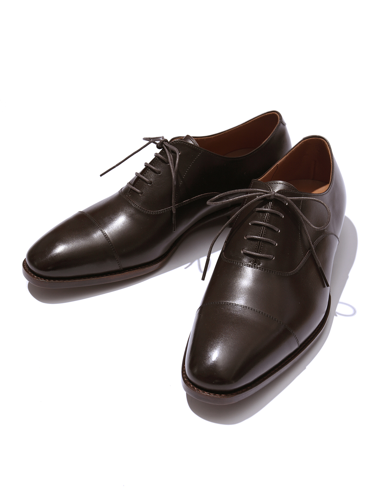 ストレートチップ/2E/レザーソール/ダークブラウン | Factelier