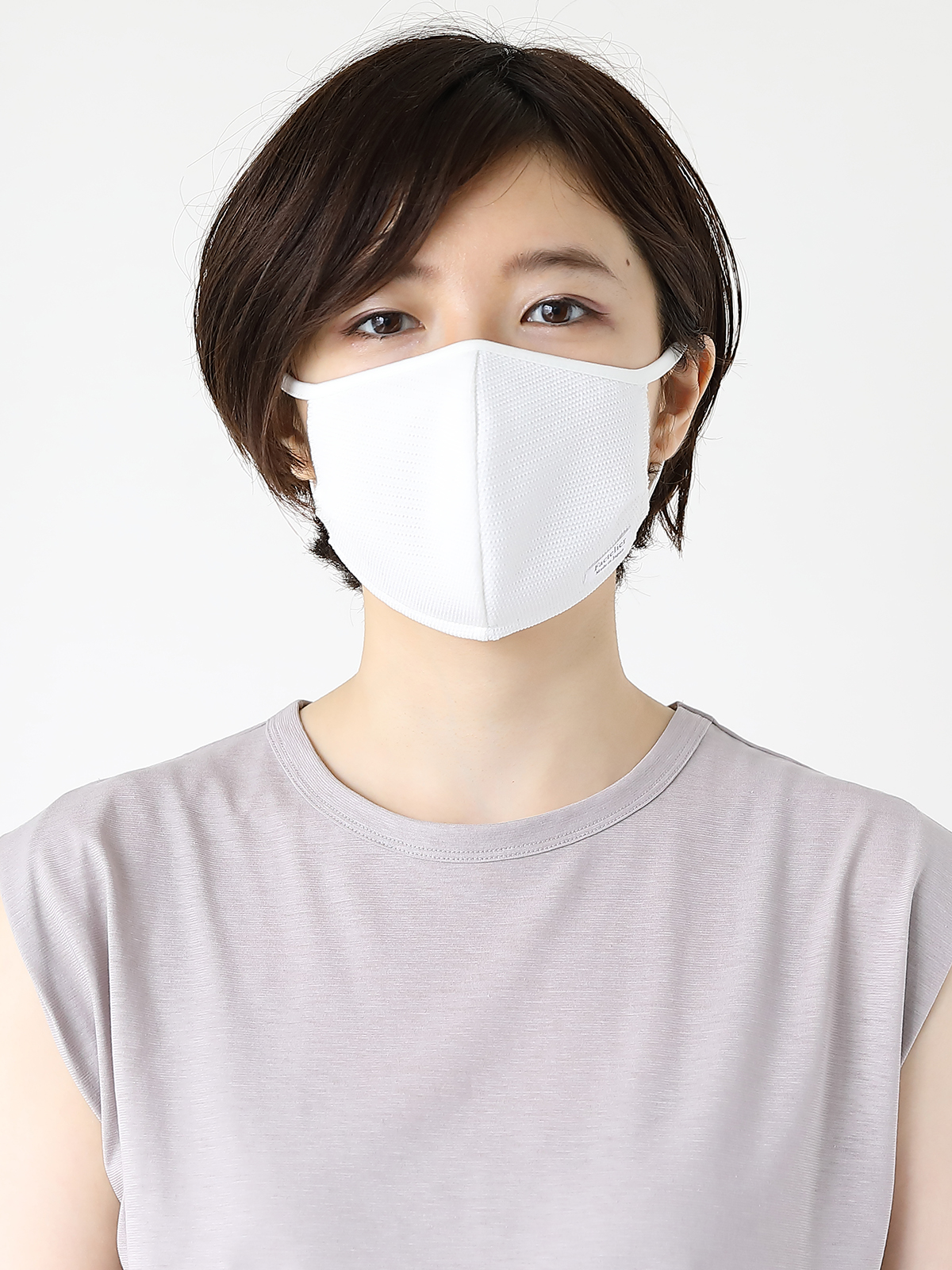 大人用小さめ)抗ウイルスフィルター入り吸湿速乾マスク/1枚/ホワイト