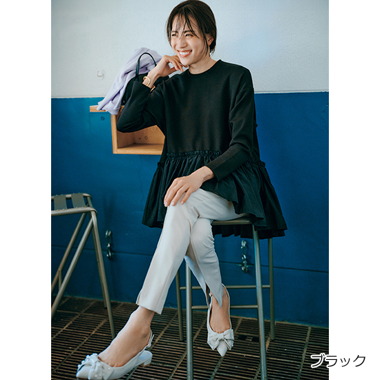 THREE SQUARE]ペプラムコンビプルオーバー | KOBUNSHA SELECT SHOP