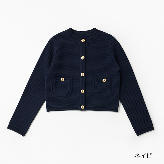 anuans]ノーカラーラーベンニットジャケット | KOBUNSHA SELECT SHOP