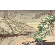 小林清親による浮世絵「「茶の水雪」」