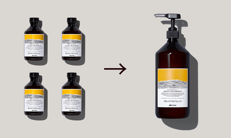 専用ポンプ付き】ナチュラルテック シャンプー＜W＞ プロ | Davines