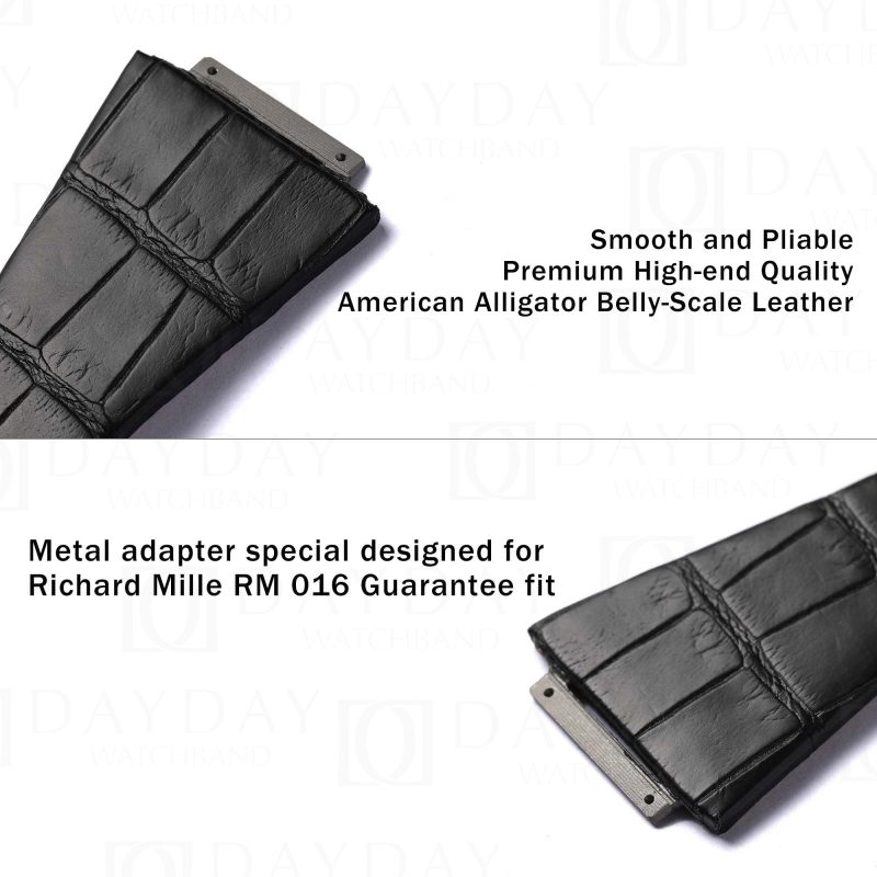 Custom Luxury Best Alligator Watch Strap For Richard Mille RM016