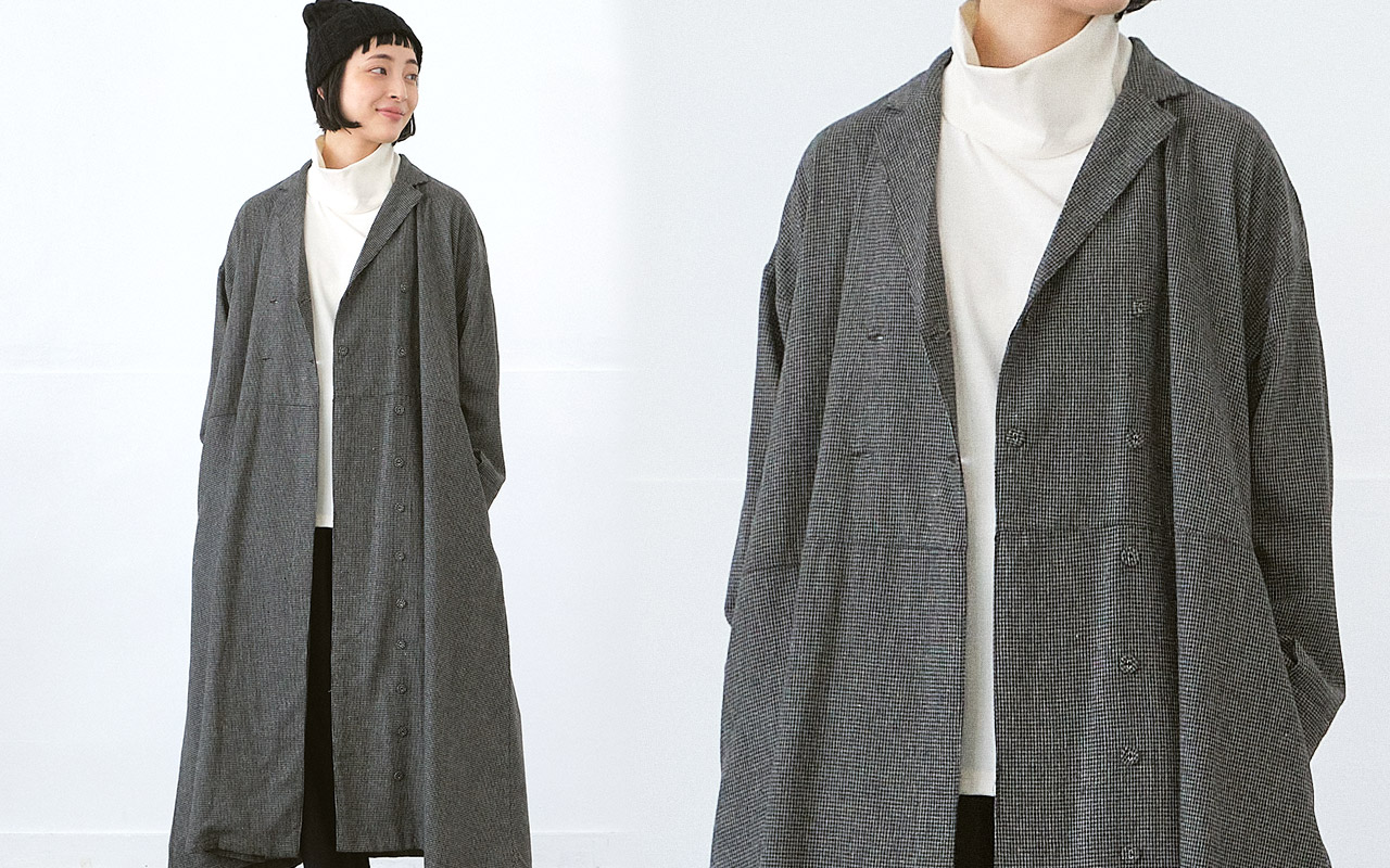 ダブルボタンコート 千鳥格子 | コート | 【公式】D*g*y ONLINE STORE