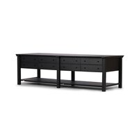 Gardendale Kitchen Island Stained Black Oak Veneer Four Hands