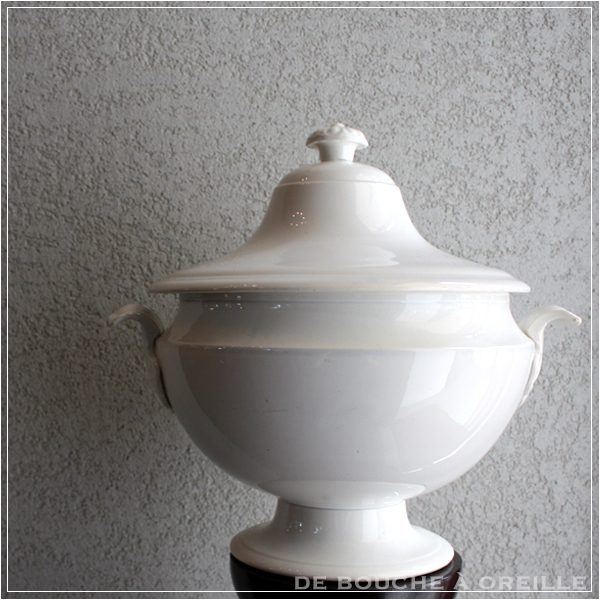 フランスアンティーク CREIL MONTEREAU FLORA スーピエール フランス