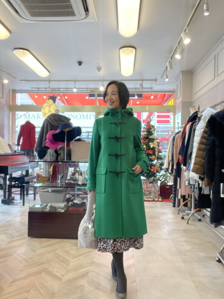 大人のダッフルコート グリーン 日本製 | delusso( デ・ルッソ)