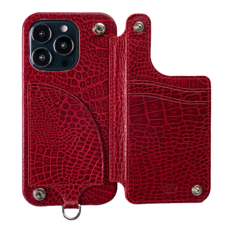 POCHE FLAT CROCO iPhone14Pro