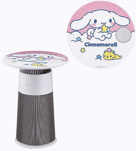 LG、サンリオと初コラボ 空気清浄機のシナモロール限定モデル予約開始