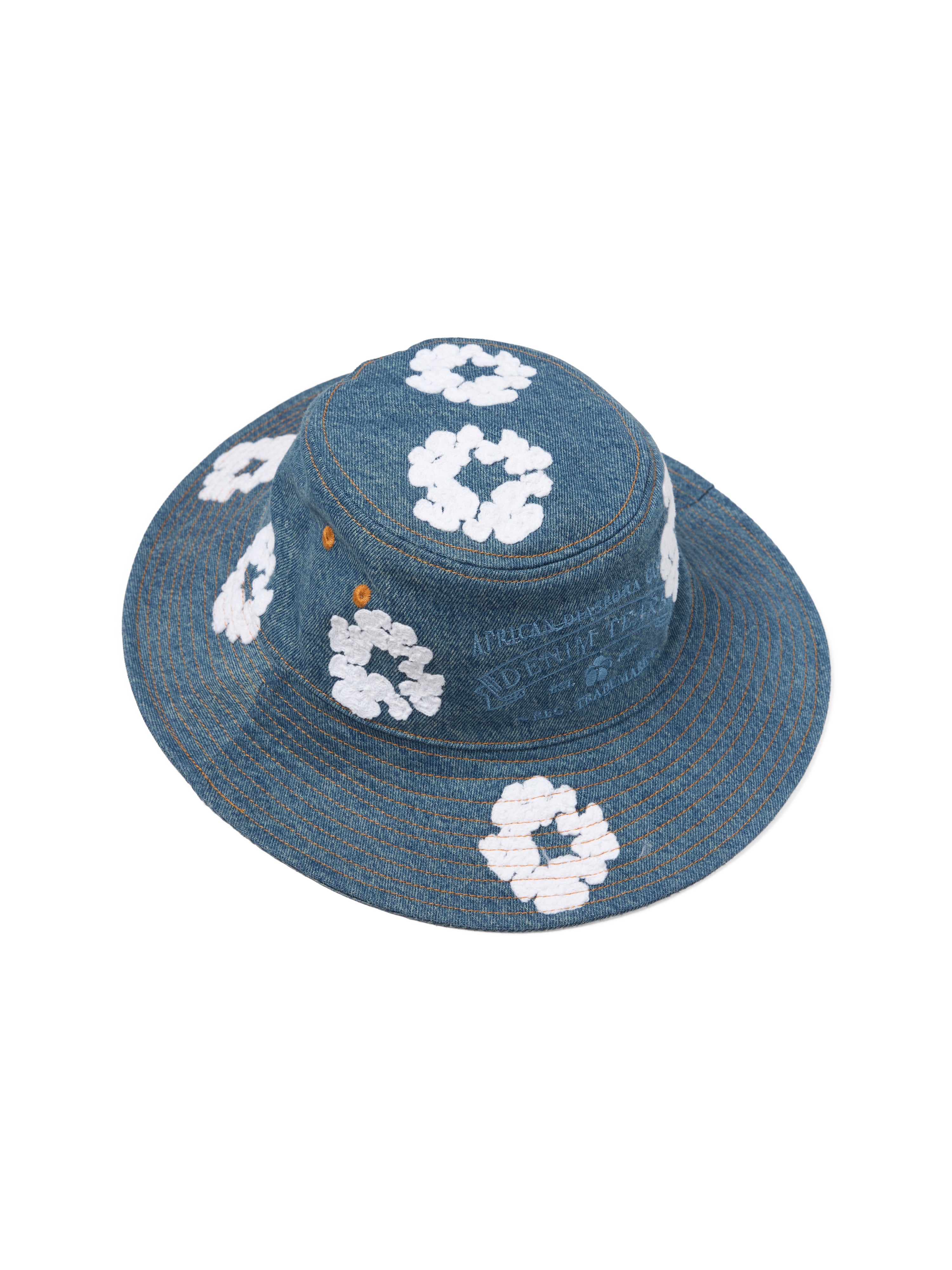 Denim Cotton Wreath Bucket Hat Light Wash – DENIM TEARS