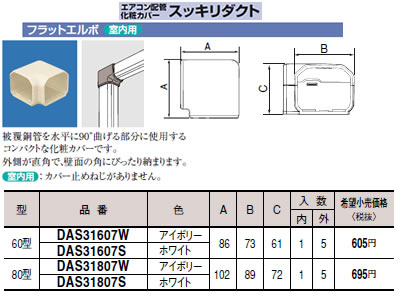 DAS31807S パナソニック Panasonic エアコン設置用部材 エアコン配管