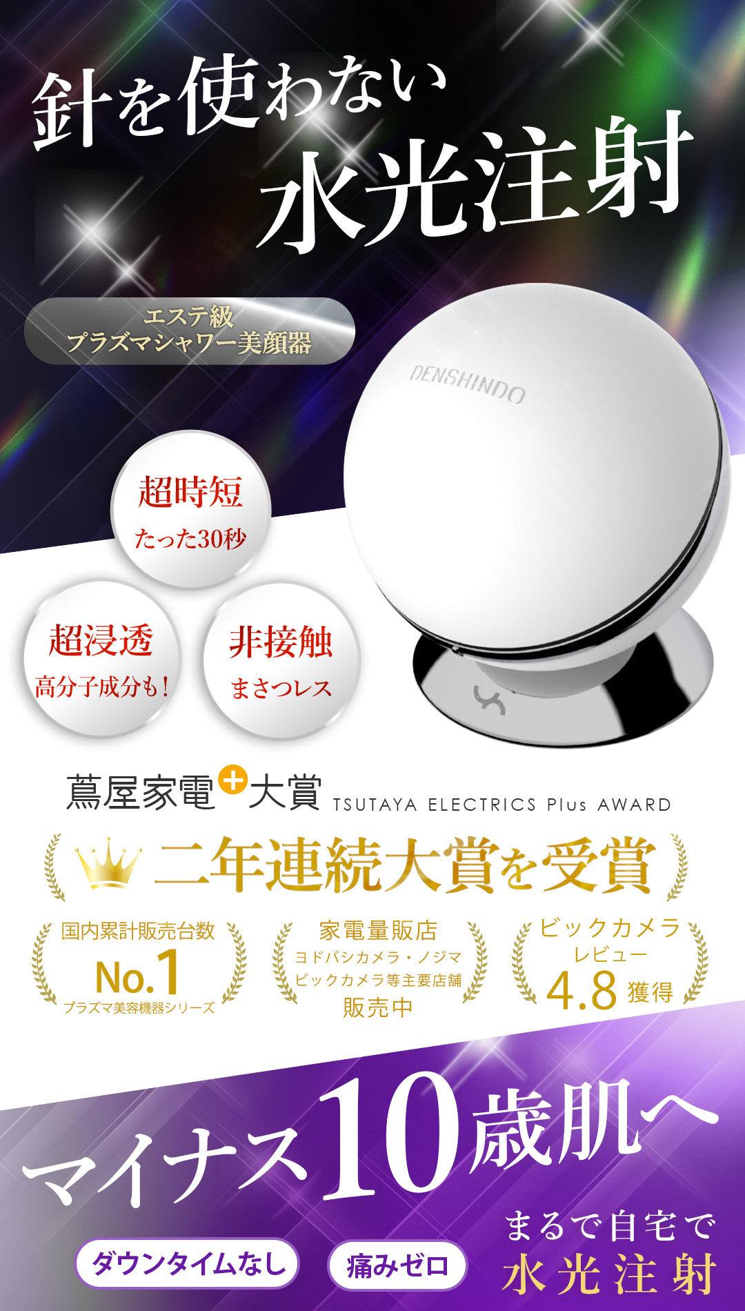 瞬間美肌のプラズマ美顔器 Un（アン) | エイジングケア・ニキビ予防