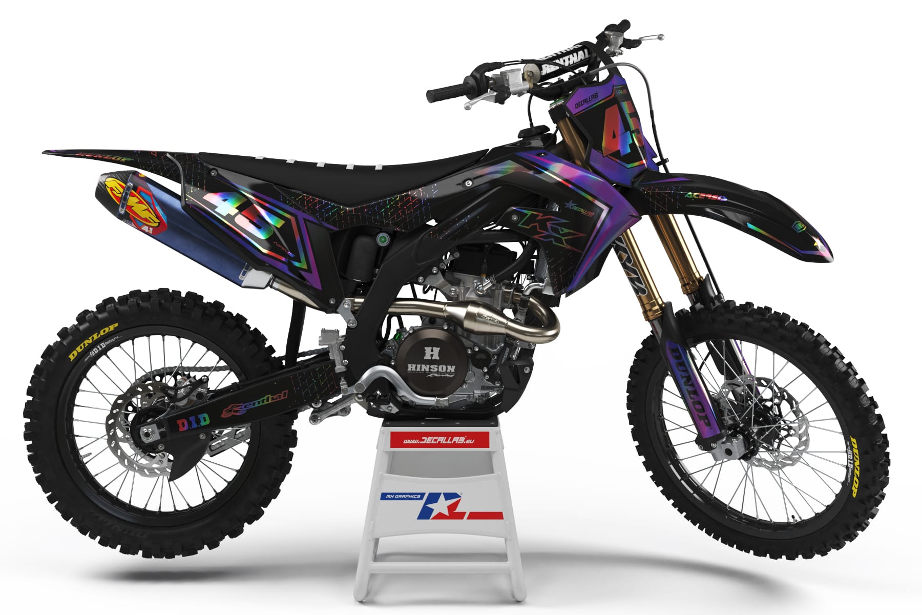 GALAXY HOLOGRAPHIC Graphics, KAWASAKI - Decallab