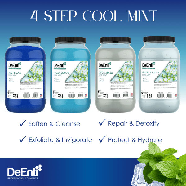 Cool Mint Deluxe 4 Step Pedicure - 1 Gallon | Wholesale Pricing