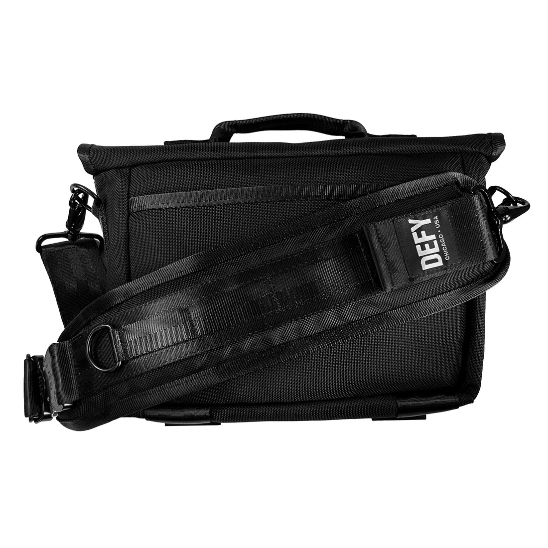 Recon Mini Messenger Bag | Black Ballistic Nylon – DEFY