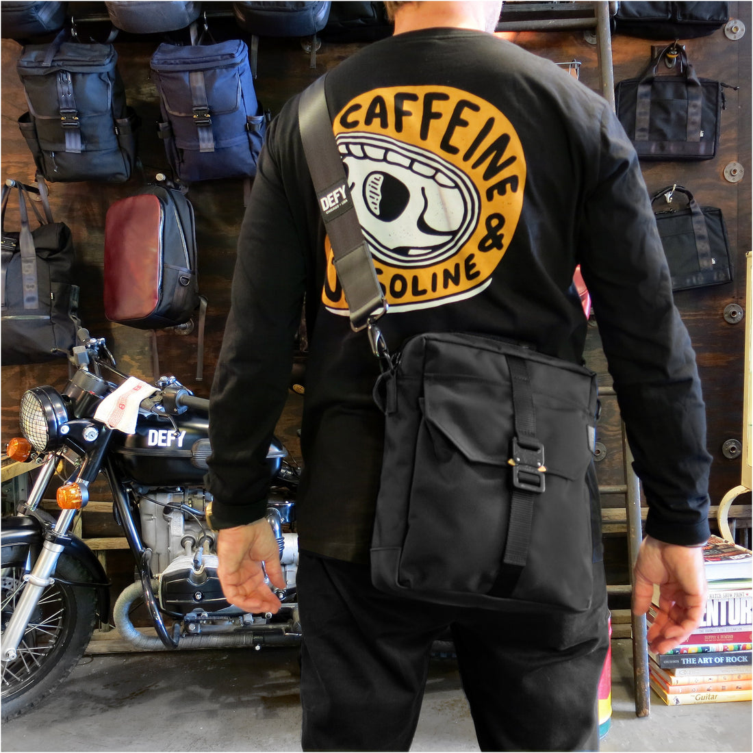 Defender DayTripper Briefcase | Black Ballistic Nylon – DEFY