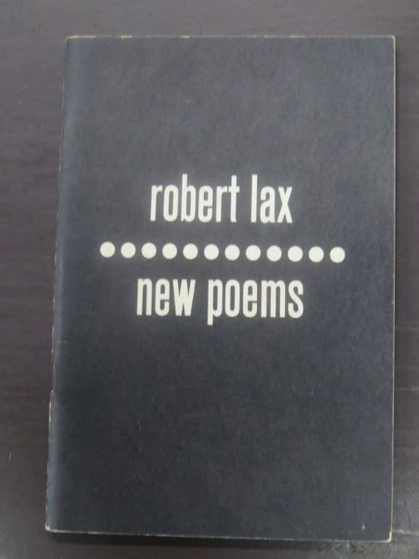Robert Lax : New Poems 1962/1985（洋書）：現代詩 Poems (1962-1997