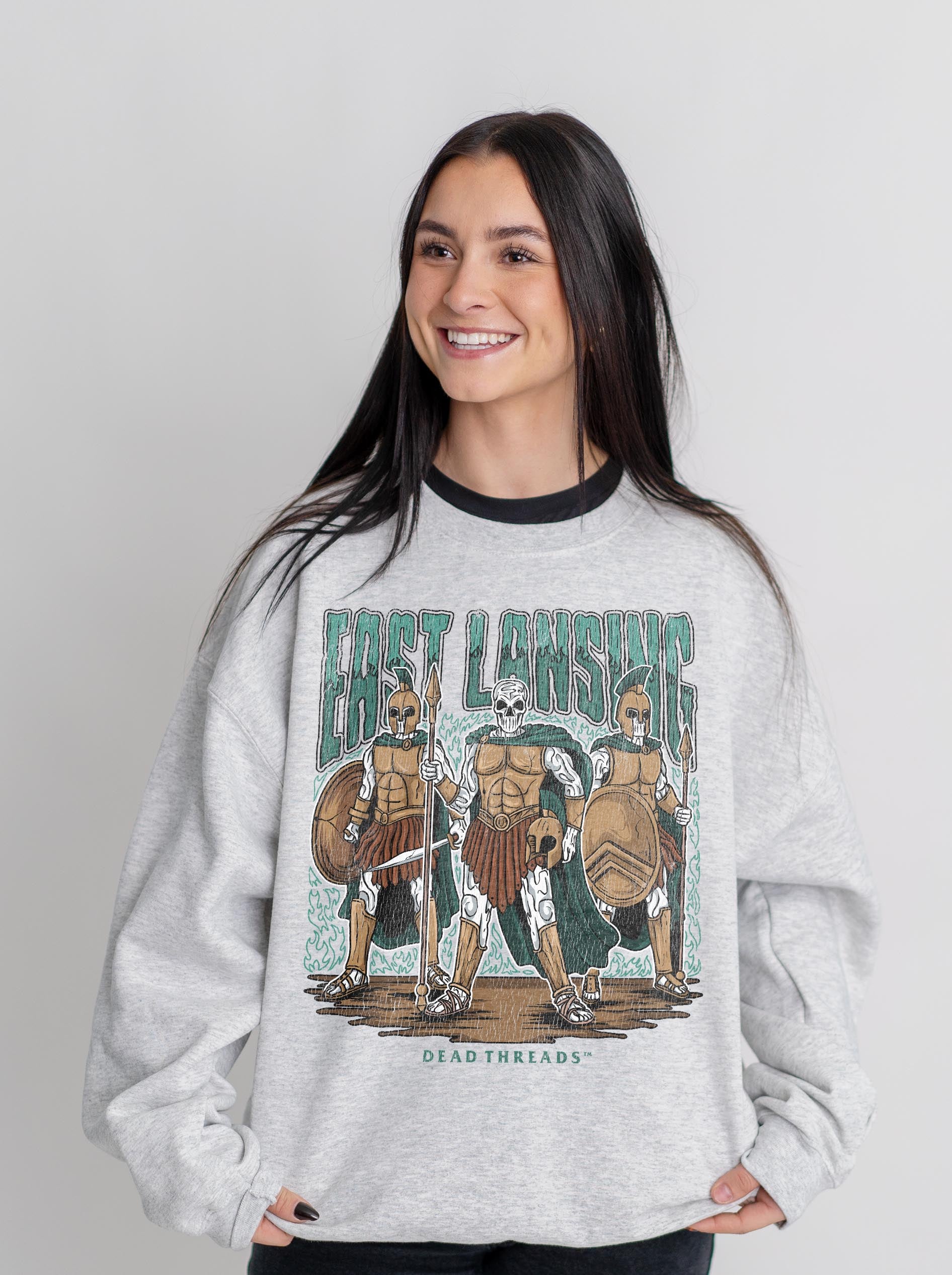 EAST LANSING v1 CREWNECK SWEATSHIRT – Dead Threads Apparel