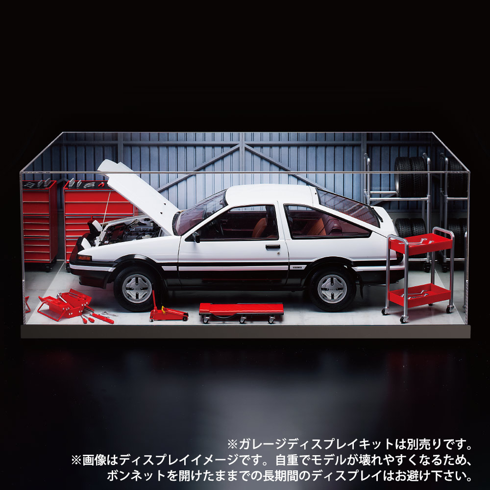 トレノAE86専用ディスプレイケース（背景・ベースシート付