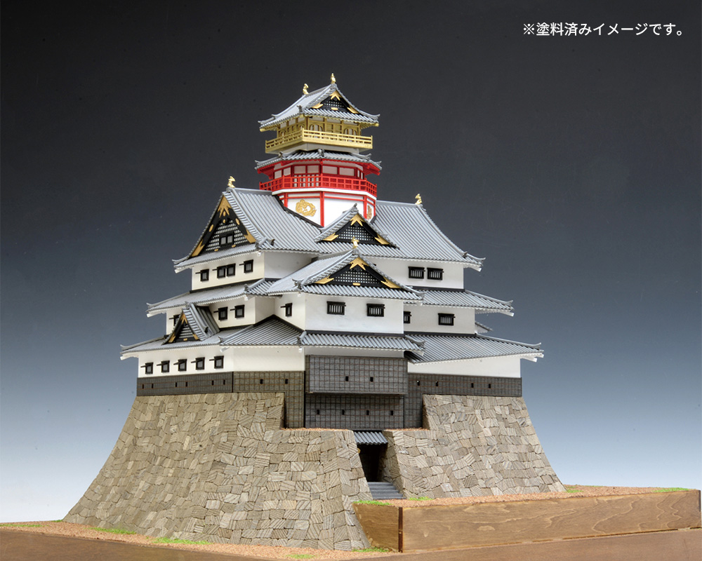 ウッディジョー 1/150 安土城（改良版）<塗料付き特別キット&gt