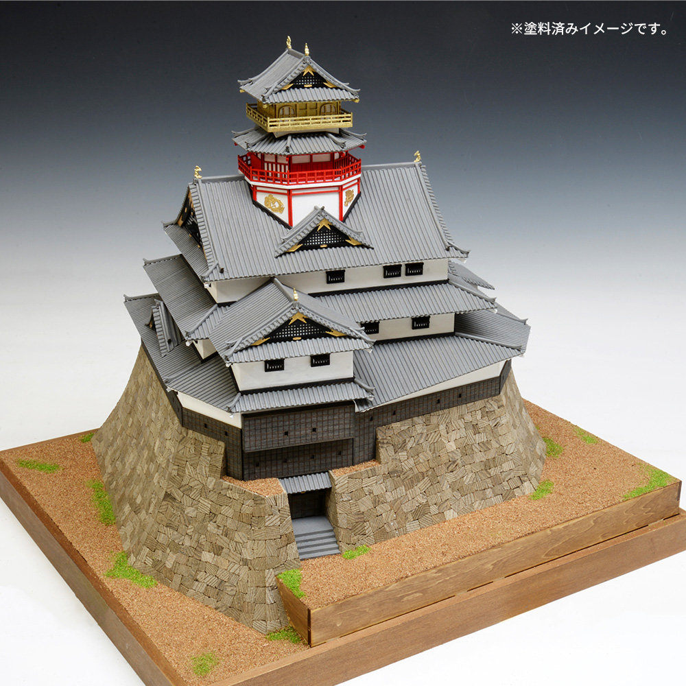 ウッディジョー 1/150 安土城（改良版）<塗料付き特別キット&gt