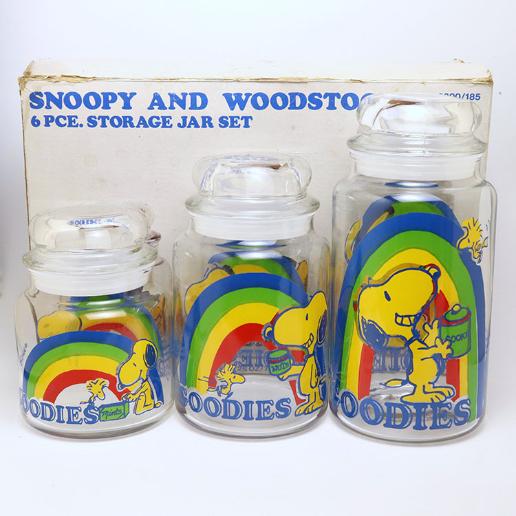 スヌーピー＆ウッドストック ストレージジャーBOXセット(ot2766