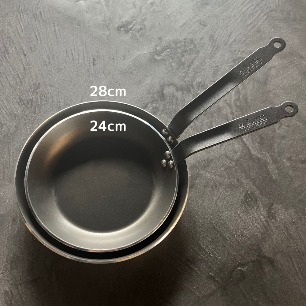 デバイヤー公式 アルミ製フッ素樹脂加工 フライパン ショック 蓋セット