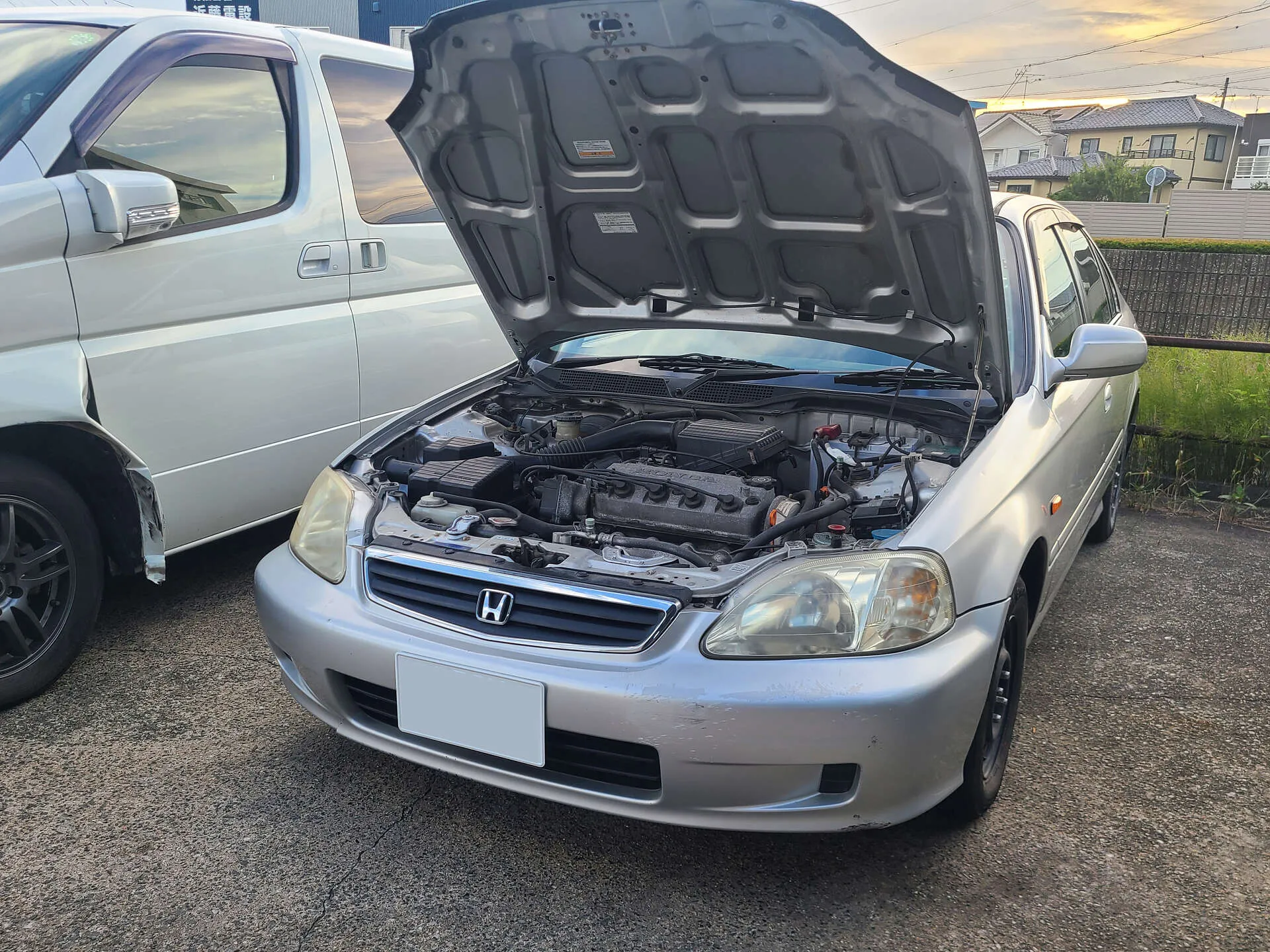 ホンダ シビック パワーステアリング修理 パワステポンプ交換│豊橋市