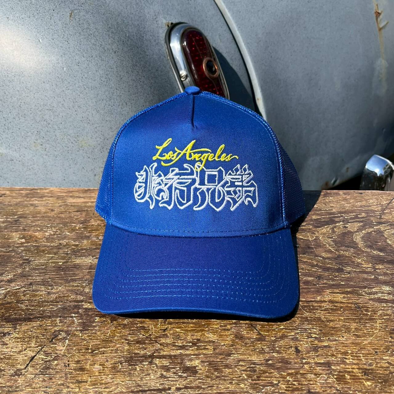非行兄弟 Trucker Cap BLUE | Delinquent Bros SAPPORO JAPAN
