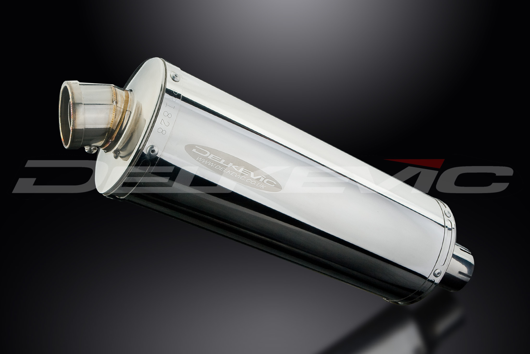 スリップオンステンレスオーバルマフラー 350mm - DELKEVIC JAPAN