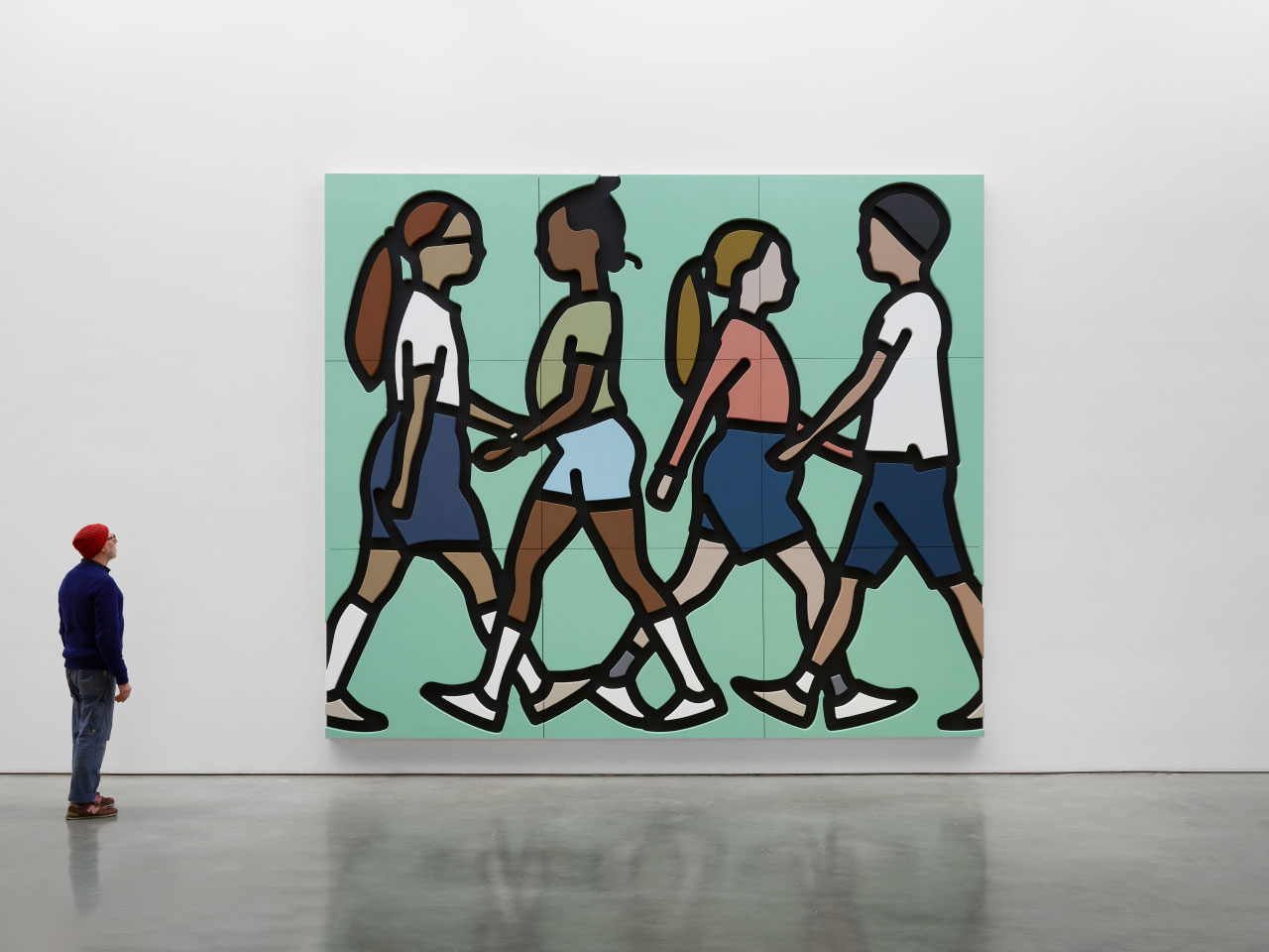 Julian Opie's 10-Foot Pedestrians Are a Joyous Surprise