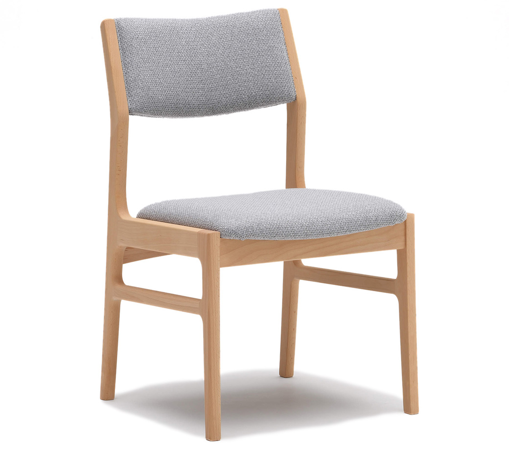 カリモク60+ アームレスダイニングチェア ミストグレー［C36125ZE